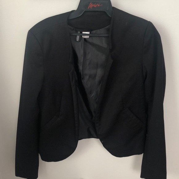 h&m collarless blazer
